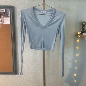 Cotton Citizen Sky Blue Long Sleeve Top